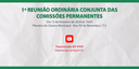 1ª Reunião Ordinária Conjunta das Comissões Permanentes de 2024